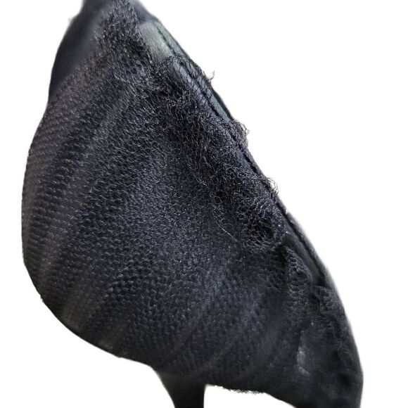 Badgley Mischka Black Tulle Heels - Picture 5 of 6